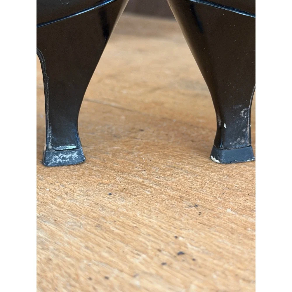 Vintage Dolcis London Maggie Black Patent Mary Jane Heels Pumps Leather 6.5M